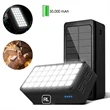 50,000 mAh Solar Wireless Charging Bank With Flashlight | https://www.bestnamebadges.com