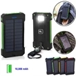 10,000 mAh Solar Charging Bank With Flashlight | https://www.bestnamebadges.com
