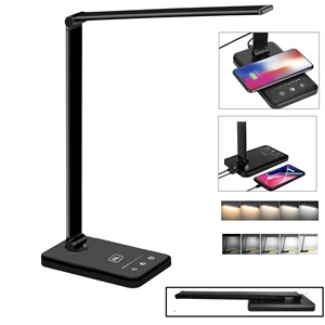 Multi-Functional Foldable LED Desk Lamp w/Wireless Charger