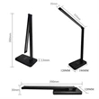 Multi-Functional Foldable LED Desk Lamp w/Wireless Charger | https://www.bestnamebadges.com
