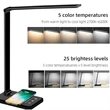 Multi-Functional Foldable LED Desk Lamp w/Wireless Charger | https://www.bestnamebadges.com