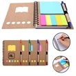 Spiral Notebook with Pen In Holder and Tabs | https://www.bestnamebadges.com