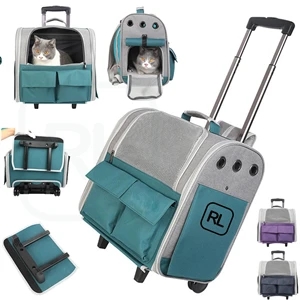 Pet Rolling Carrier with Wheels