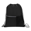 Dual Pocket Drawstring Backpack | https://www.bestnamebadges.com