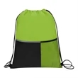 Dual Pocket Drawstring Backpack | https://www.bestnamebadges.com