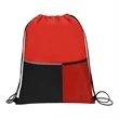 Dual Pocket Drawstring Backpack | https://www.bestnamebadges.com
