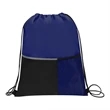 Dual Pocket Drawstring Backpack | https://www.bestnamebadges.com