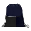 Dual Pocket Drawstring Backpack | https://www.bestnamebadges.com