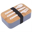 Wheat Straw Bento Box Set | https://www.bestnamebadges.com