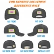 Constructed 6 panel Sandwich Caps w/ Metal Tuck in Buckle | https://www.bestnamebadges.com