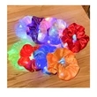 Led Light Hair Scrunchies Satin Elastic Bands Ties Ropes | https://www.bestnamebadges.com