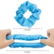 Led Light Hair Scrunchies Satin Elastic Bands Ties Ropes | https://www.bestnamebadges.com