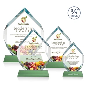 Royal Diamond VividPrint™ Award on Newhaven - Green | https://www.bestnamebadges.com