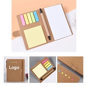 Notebook/Pen Set with Sticky Notes and Flags