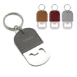 Leatherette Bottle Opener Key Ring | https://www.bestnamebadges.com