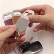 Leatherette Bottle Opener Key Ring | https://www.bestnamebadges.com