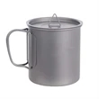 Titanium Cup Camping Mug Foldable Handle | https://www.bestnamebadges.com