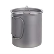 Titanium Cup Camping Mug Foldable Handle | https://www.bestnamebadges.com
