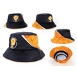 Sublimated Unstructured Bucket Hat w/ Imprint on Brim Inside | https://www.bestnamebadges.com