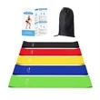 Natural Latex 5 Different  Pounds Resistance Loop Bands Set | https://www.bestnamebadges.com