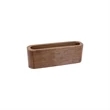 4 1/2" Walnut Business Card Holder | https://www.bestnamebadges.com