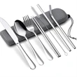 Portable Travel Camping Cutlery Set | https://www.bestnamebadges.com