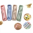 Wheat Straw Cutlery Set | https://www.bestnamebadges.com