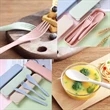 Wheat Straw Cutlery Set | https://www.bestnamebadges.com