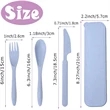 Wheat Straw Cutlery Set | https://www.bestnamebadges.com