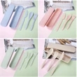 Wheat Straw Cutlery Set | https://www.bestnamebadges.com