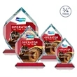 Royal Diamond VividPrint™ Award - Red | https://www.bestnamebadges.com