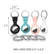 Silicone AirTag Case with Keychain | https://www.bestnamebadges.com