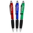Translucent PDA Stylus Pen w/ Rubber Grip | https://www.bestnamebadges.com
