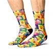 Below the calf sublimated full color crew socks, 200 needle | https://www.bestnamebadges.com