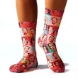 Below the calf sublimated full color crew socks, 200 needle | https://www.bestnamebadges.com