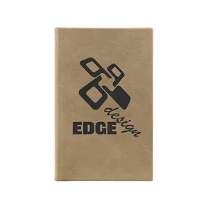 5 1/4" x 8 1/4" Light Brown Leatherette Sketch Book