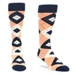 Stock ready Argyle premium dress Socks w/ Custom embroidered | https://www.bestnamebadges.com
