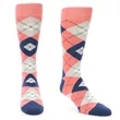 Stock ready Argyle premium dress Socks w/ Custom embroidered | https://www.bestnamebadges.com