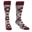 Stock ready Argyle premium dress Socks w/ Custom embroidered | https://www.bestnamebadges.com