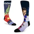 Mid calf crew 360 digital print socks w/ Full color logo | https://www.bestnamebadges.com