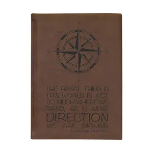 7" x 9 3/4" Dark Brown Leatherette Sketch Book