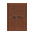 7" x 9 3/4" Rawhide Leatherette Sketch Book | https://www.bestnamebadges.com