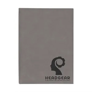 7" x 9 3/4" Gray Leatherette Sketch Book