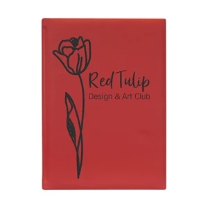 7" x 9 3/4" Red Leatherette Sketch Book