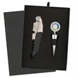 Premium Waiter's Corkscrew and Wine Stopper Gift Set | https://www.bestnamebadges.com