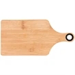The Genoa 14-Inch Bamboo Cutting Board with Handle | https://www.bestnamebadges.com