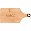The Genoa 14-Inch Bamboo Cutting Board with Handle | https://www.bestnamebadges.com