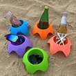 Plastic Beach Cup Holder | https://www.bestnamebadges.com