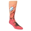 Mid calf crew 360 digital print socks w/ Full color logo | https://www.bestnamebadges.com