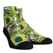 Ankle cut 360 digital printed unisex socks w/Full color logo | https://www.bestnamebadges.com